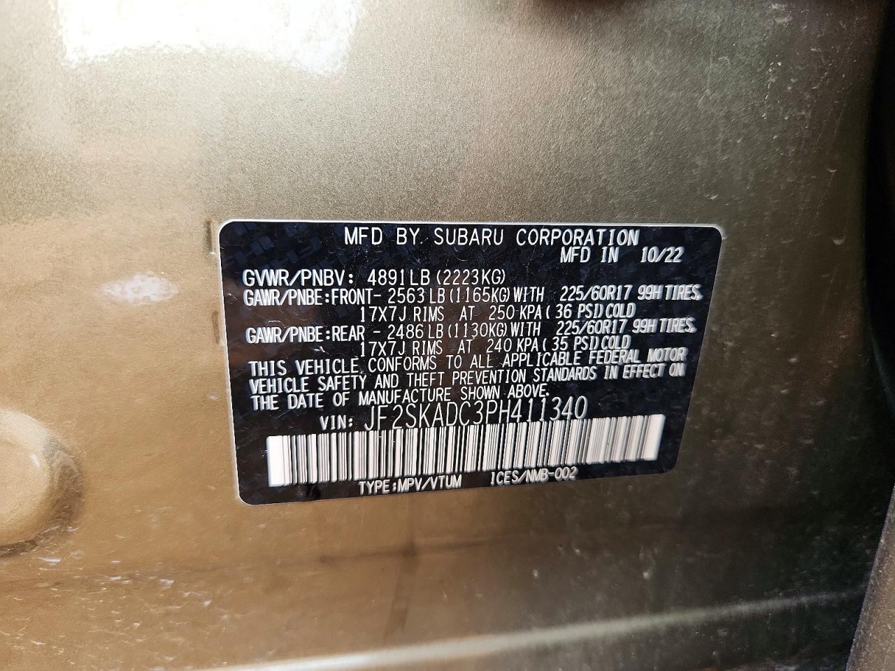 2023 SUBARU FORESTER