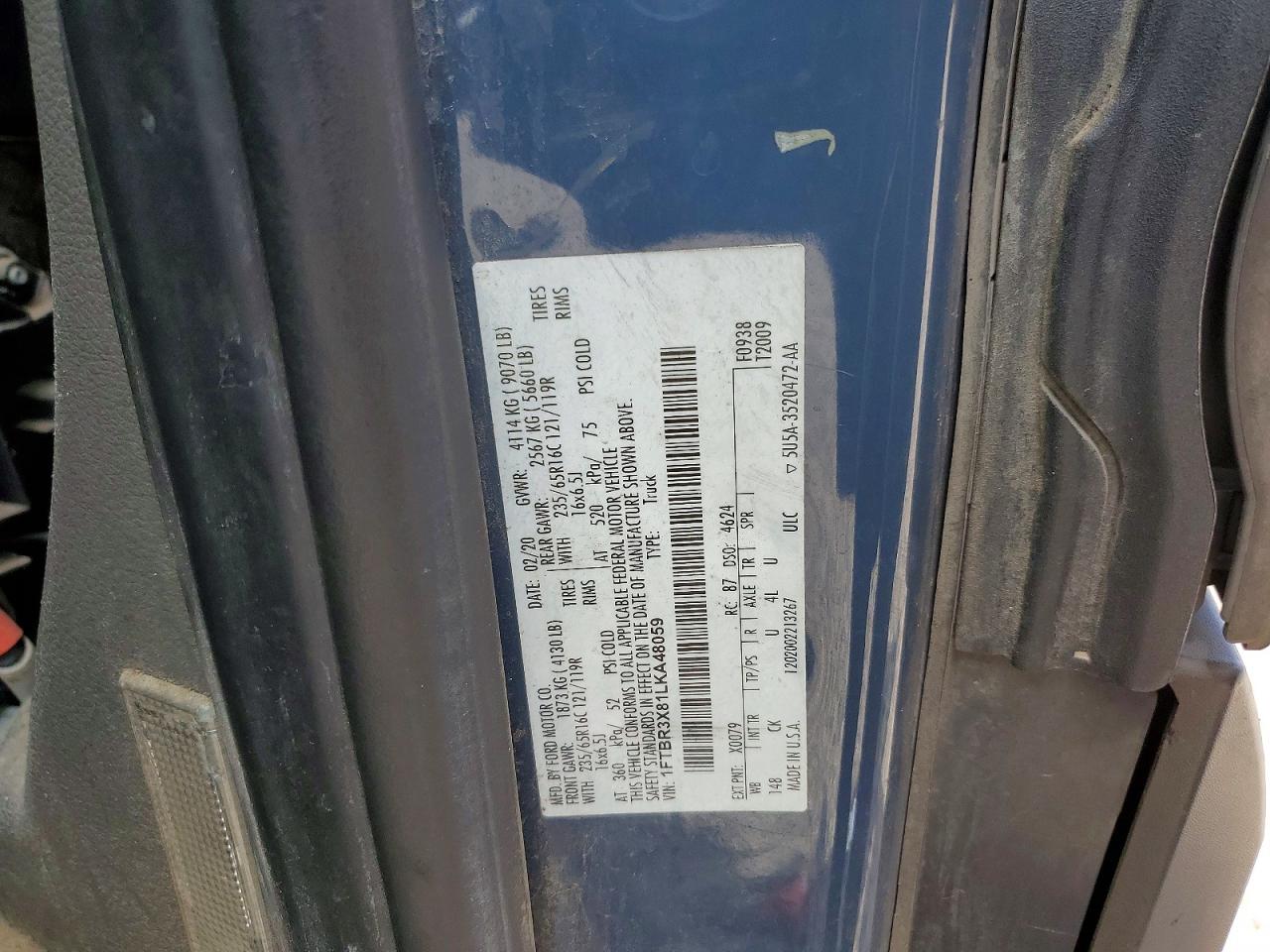 2020 FORD TRANSIT