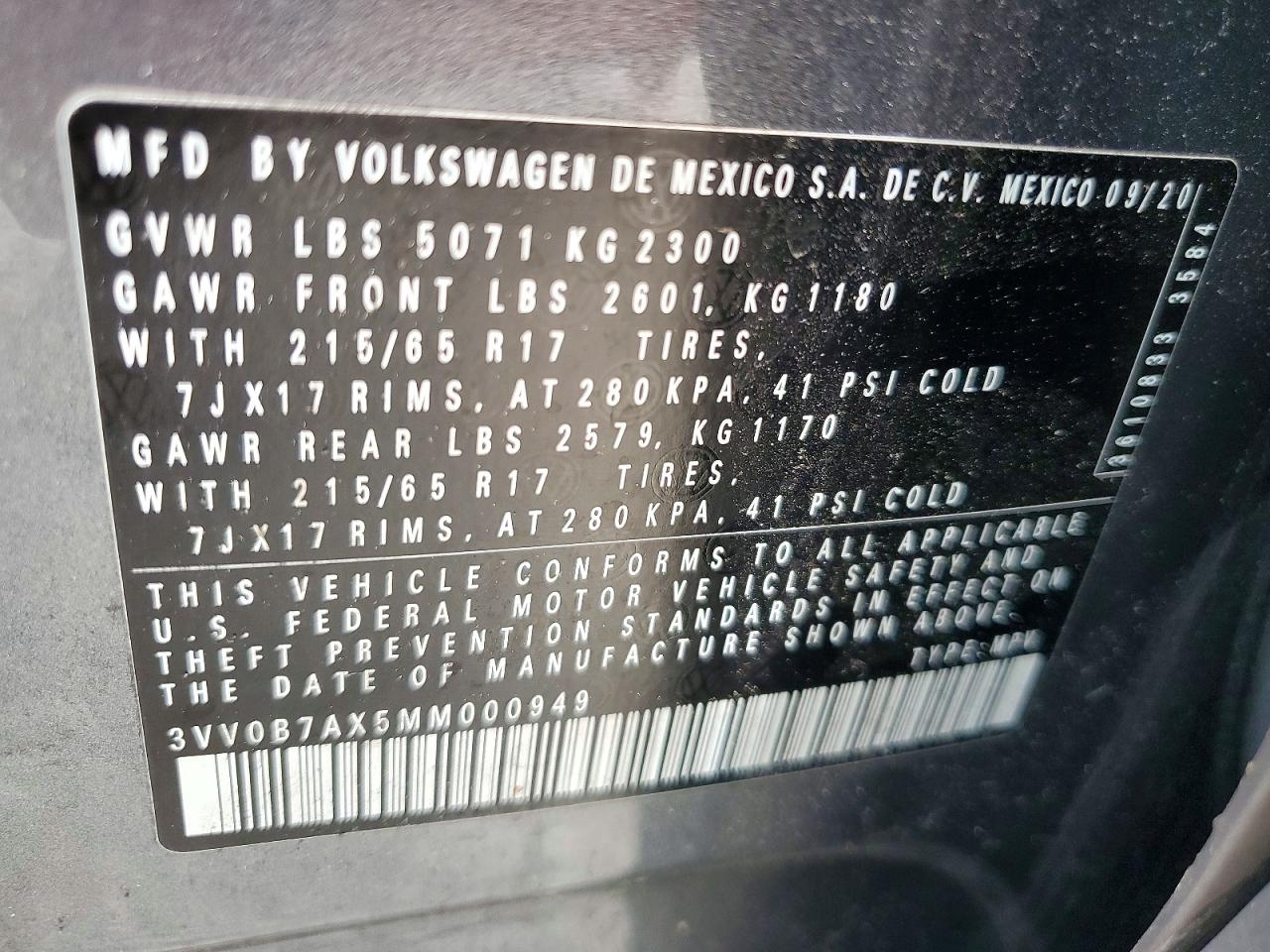2021 VOLKSWAGEN TIGUAN