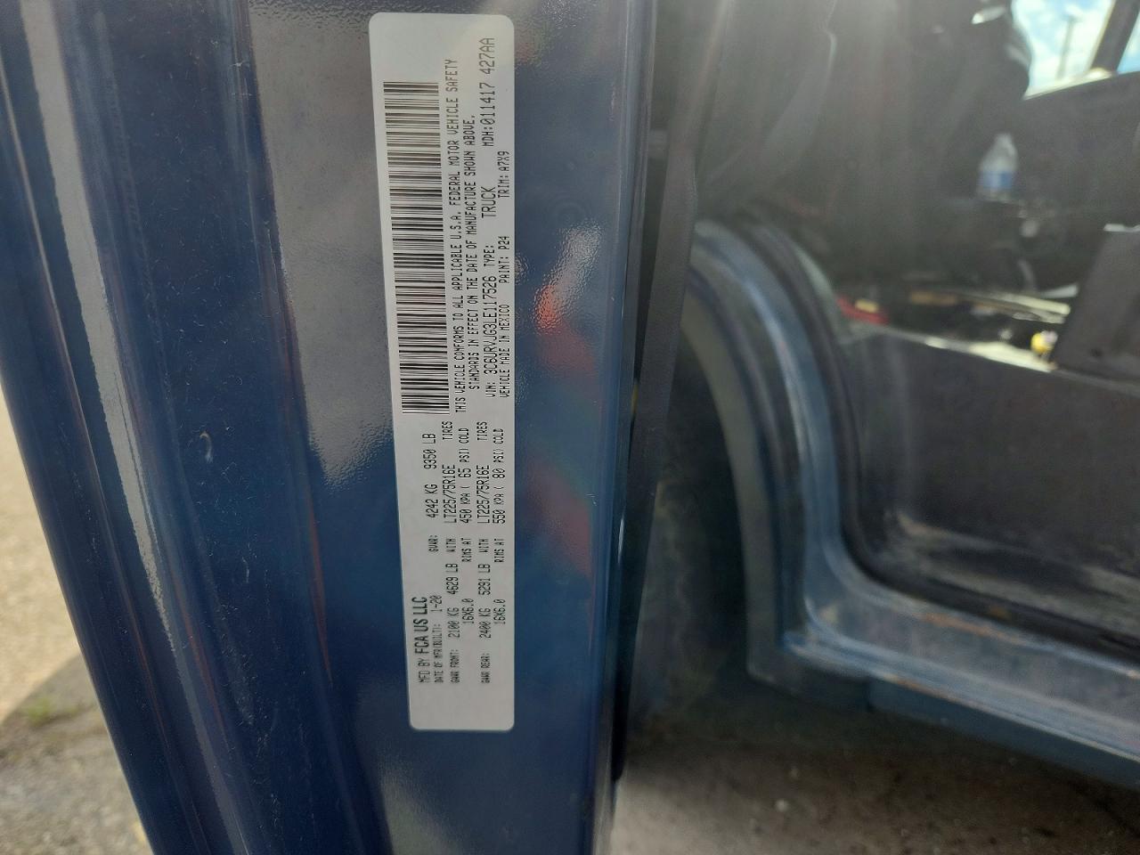 2020 RAM PROMASTER