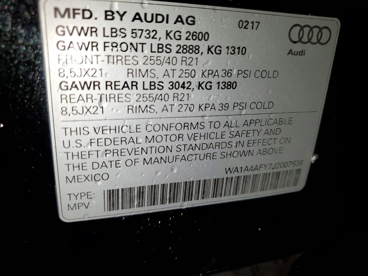 2018 AUDI SQ5