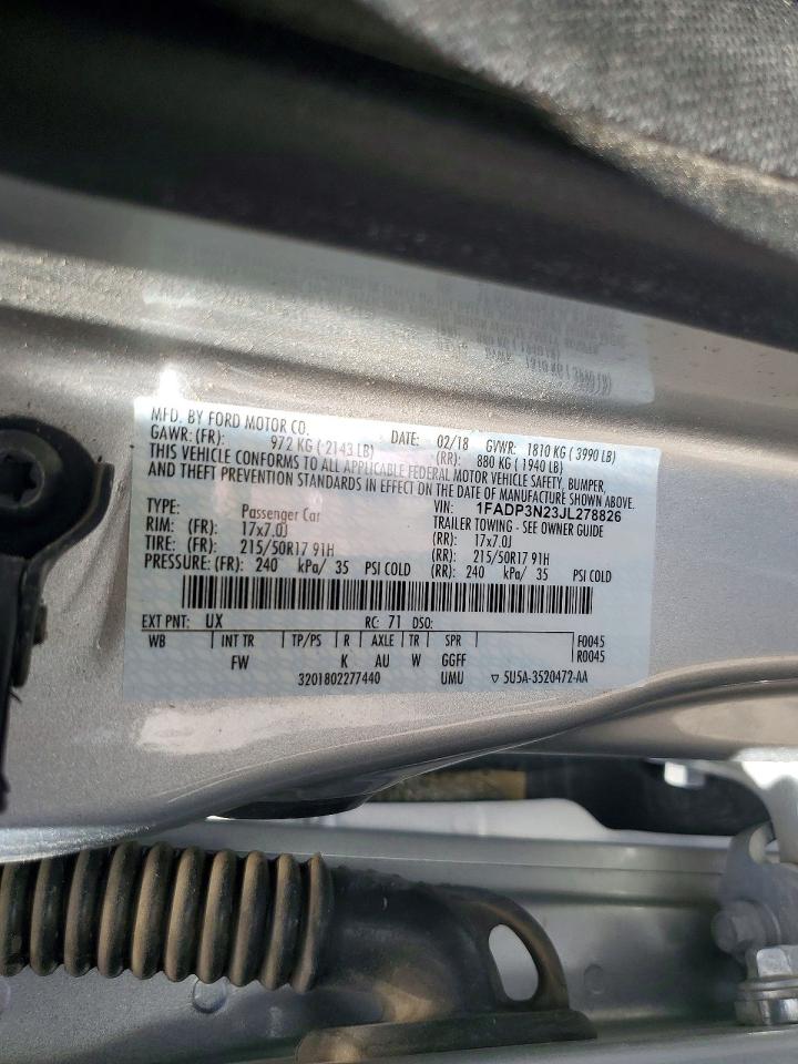 2018 FORD FOCUS