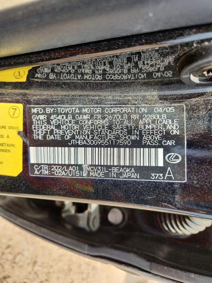 2005 LEXUS ES330