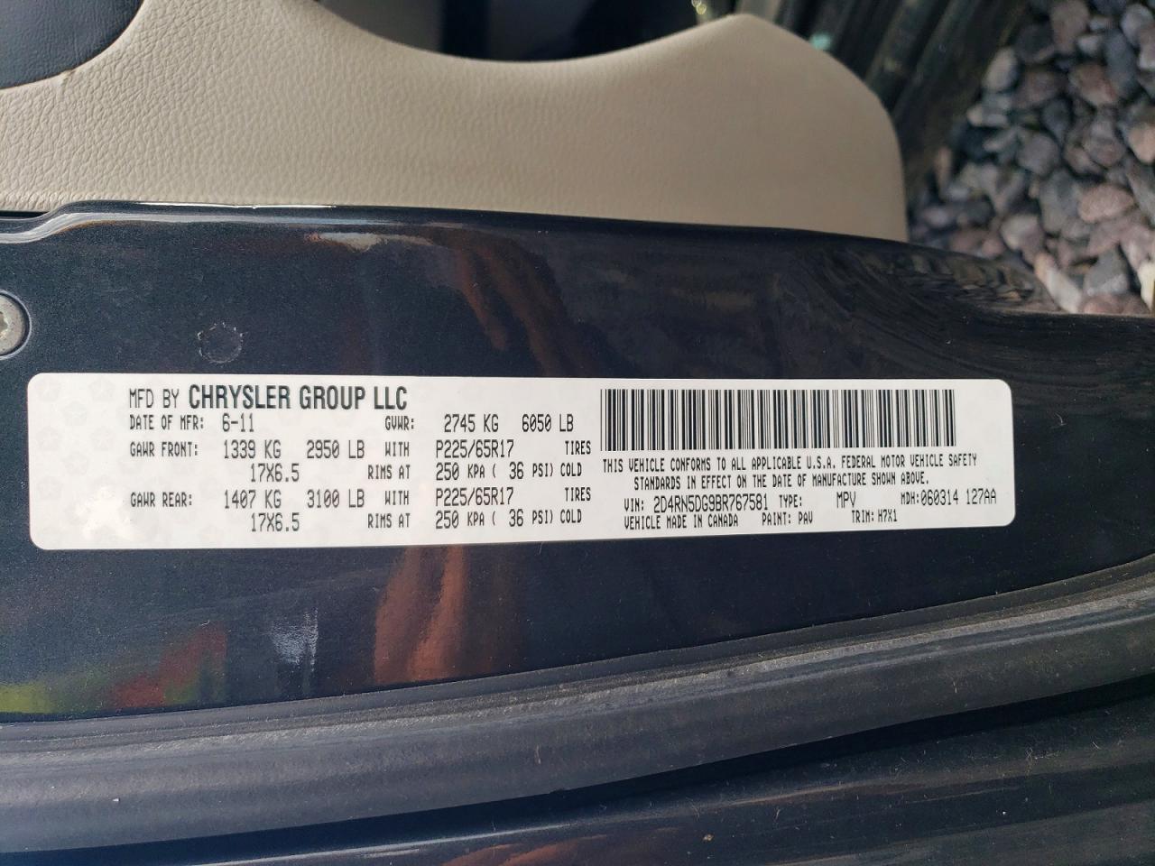 2011 DODGE CARAVAN