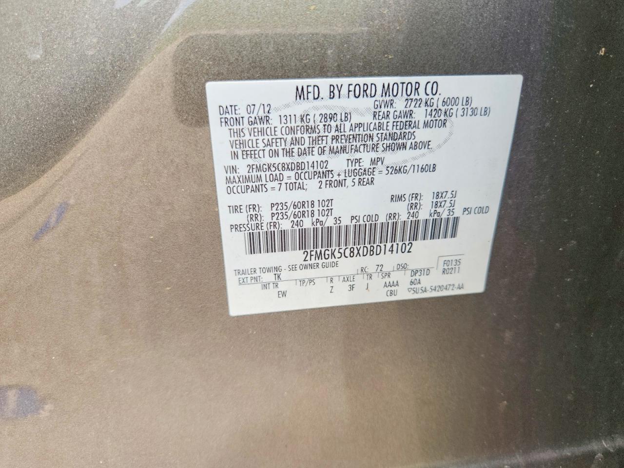 2013 FORD FLEX