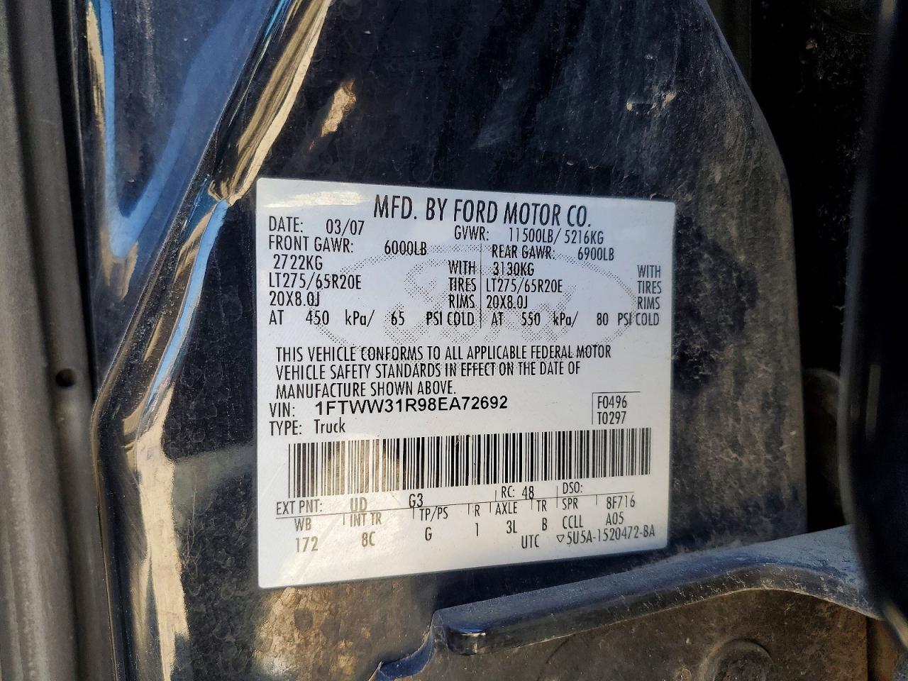 2008 FORD F350