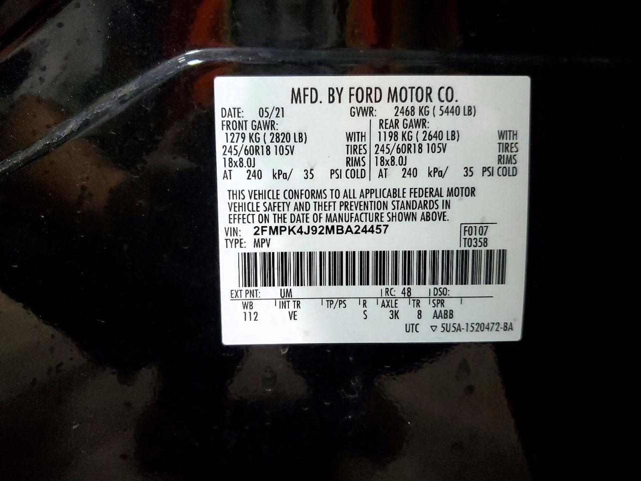 2021 FORD EDGE