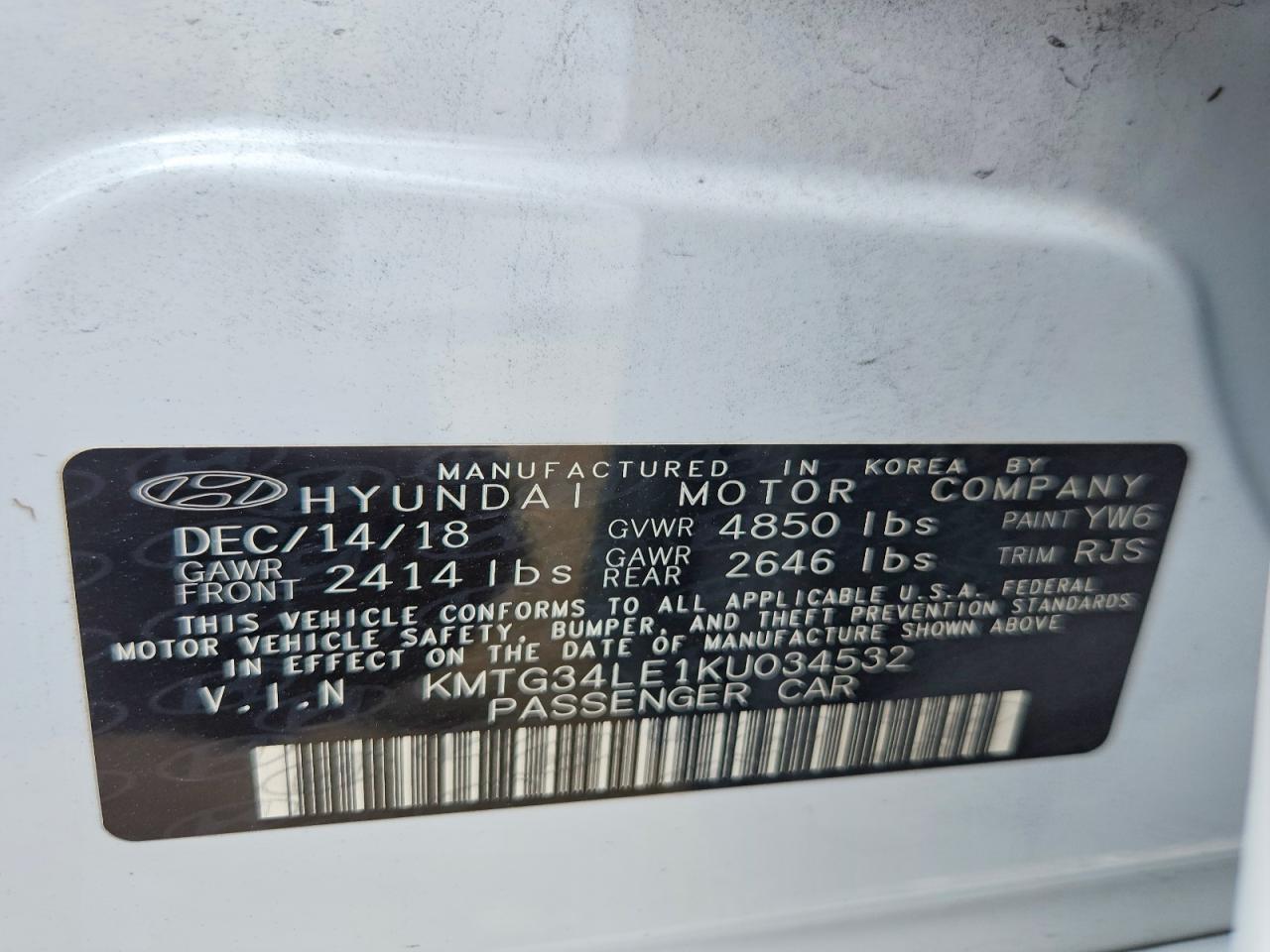 2019 GENESIS G70 3.3T A