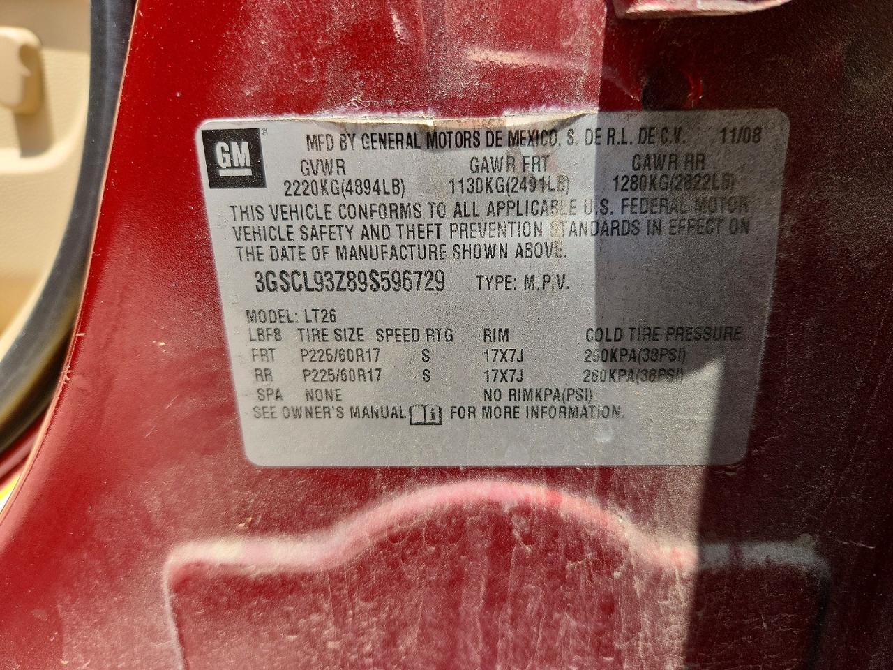 2009 SATURN VUE