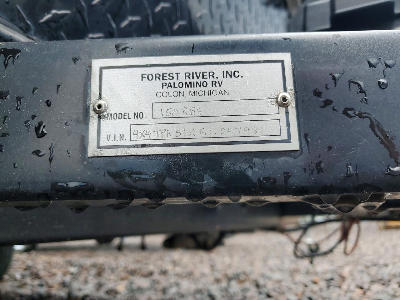 2016 FORESRIVER PALOMINI
