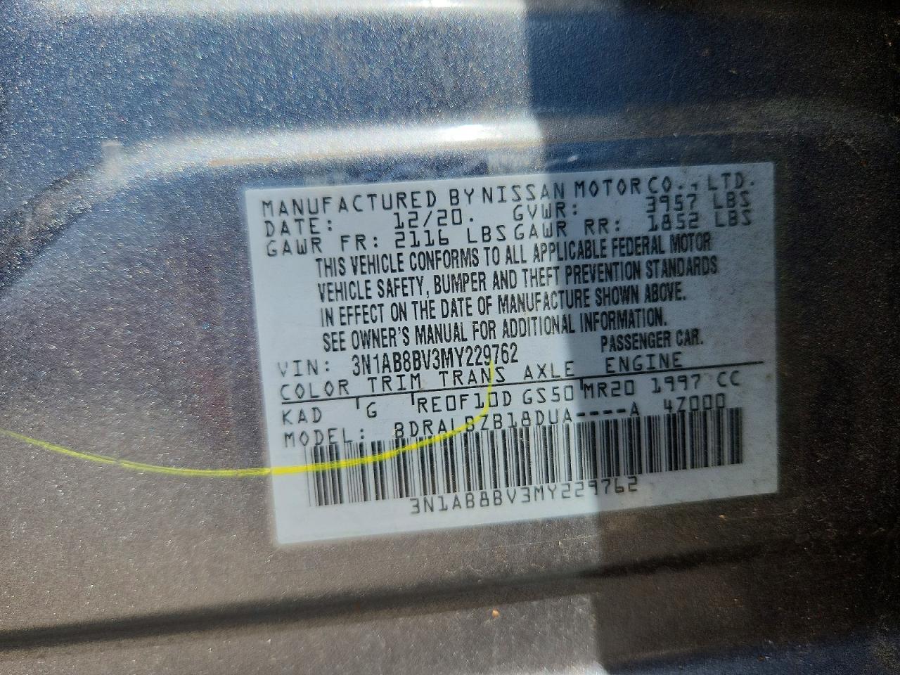 2021 NISSAN SENTRA