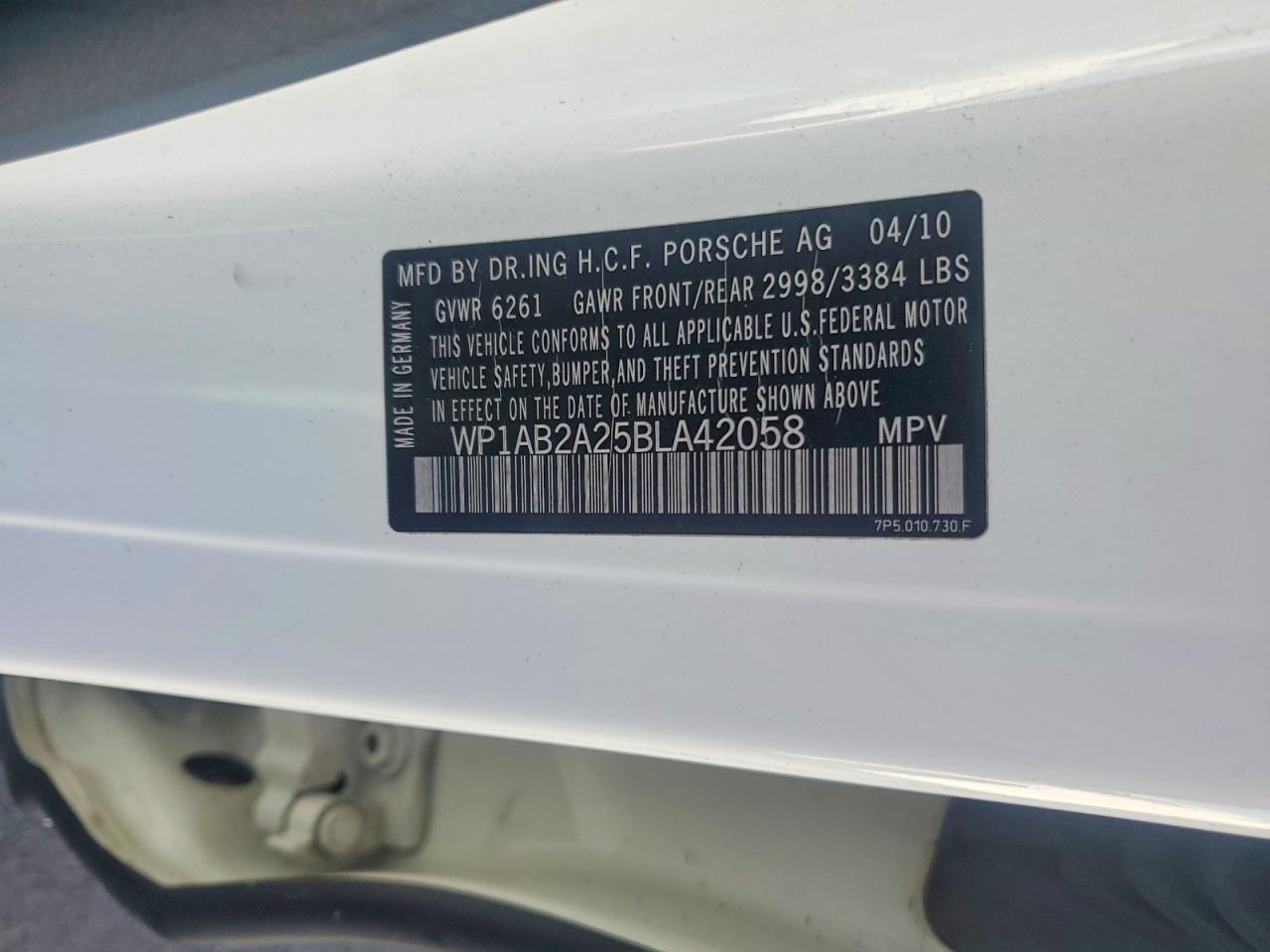 2011 PORSCHE CAYENNE