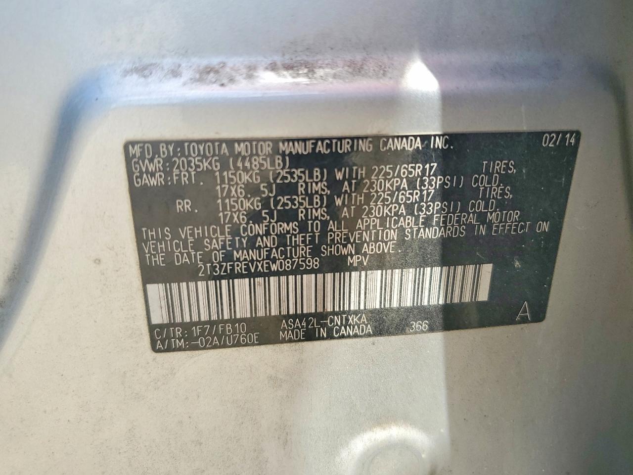 2014 TOYOTA RAV4