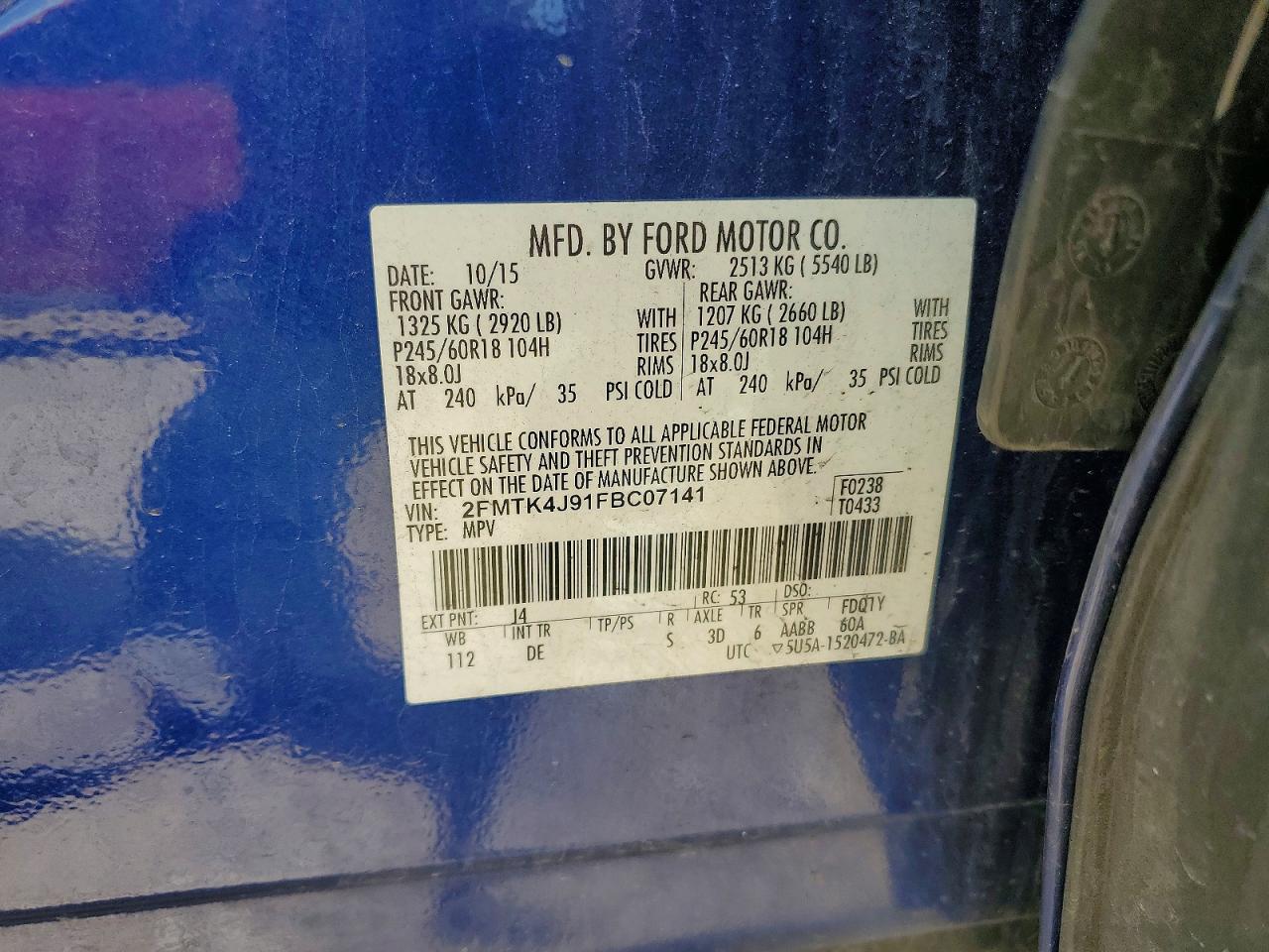 2015 FORD EDGE