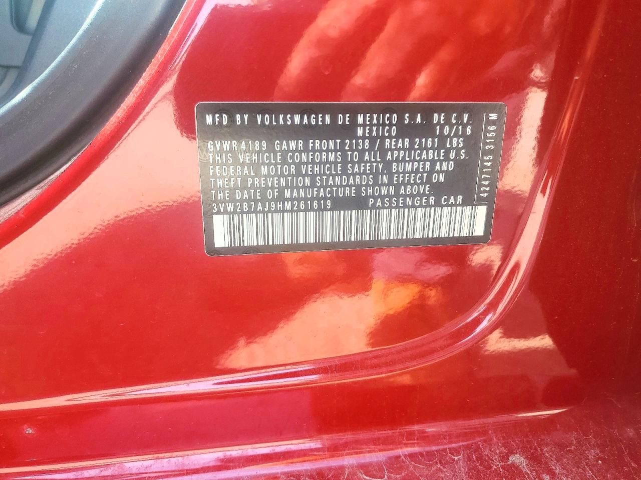 2017 VOLKSWAGEN JETTA