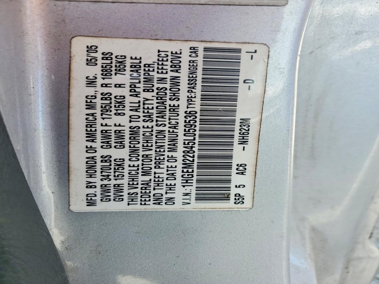 2005 HONDA CIVIC
