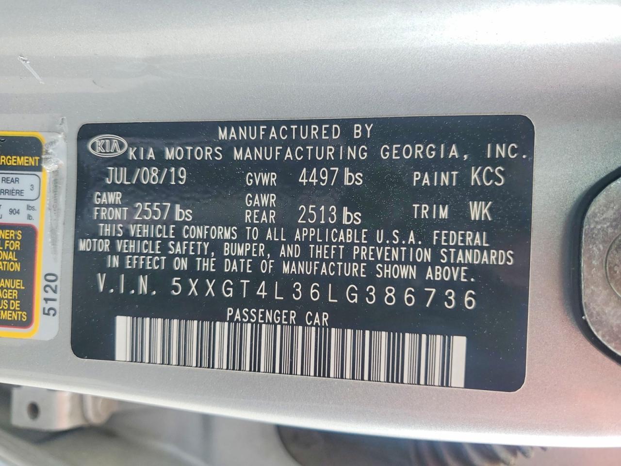 2020 KIA OPTIMA