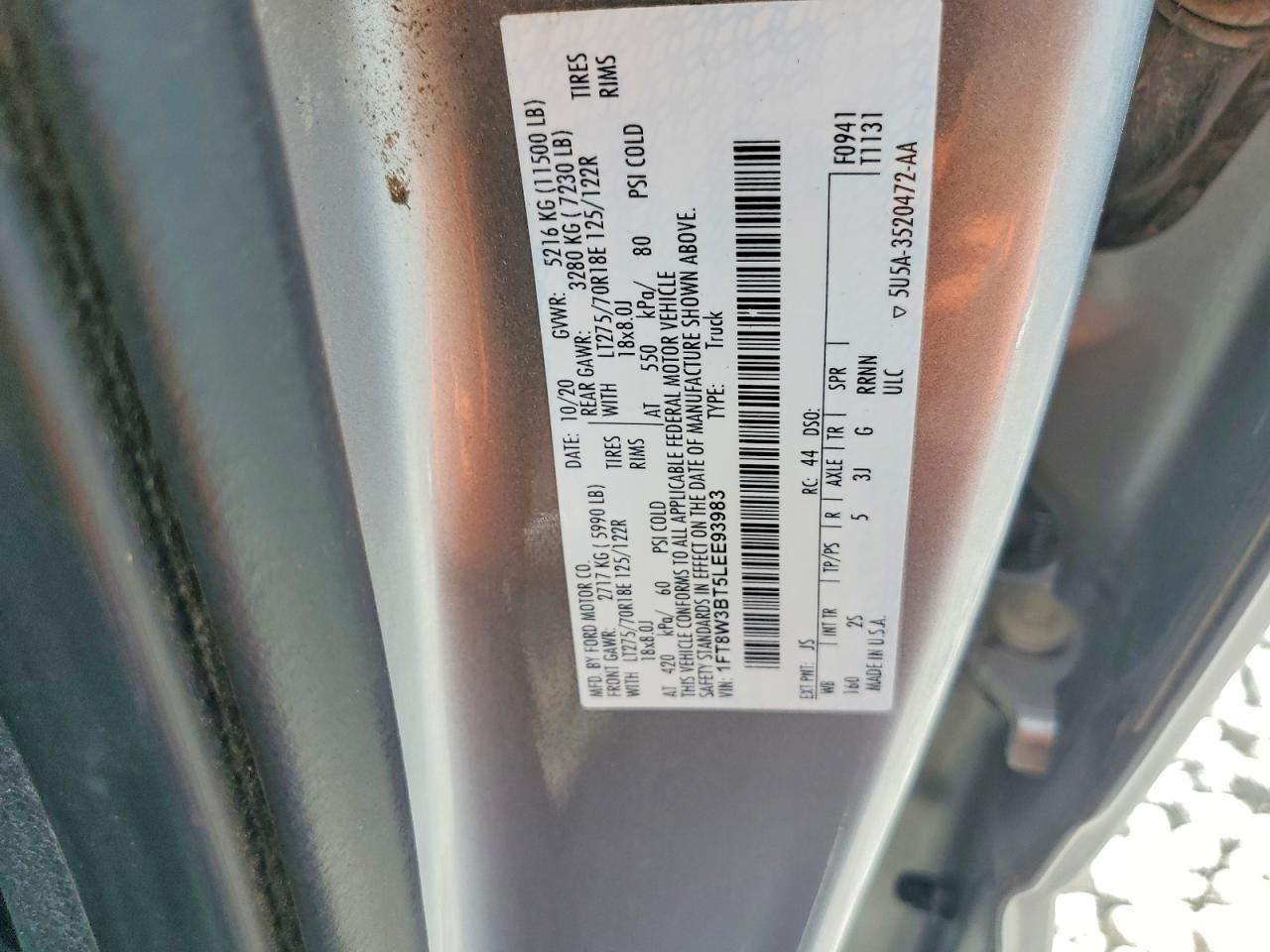 2020 FORD F350