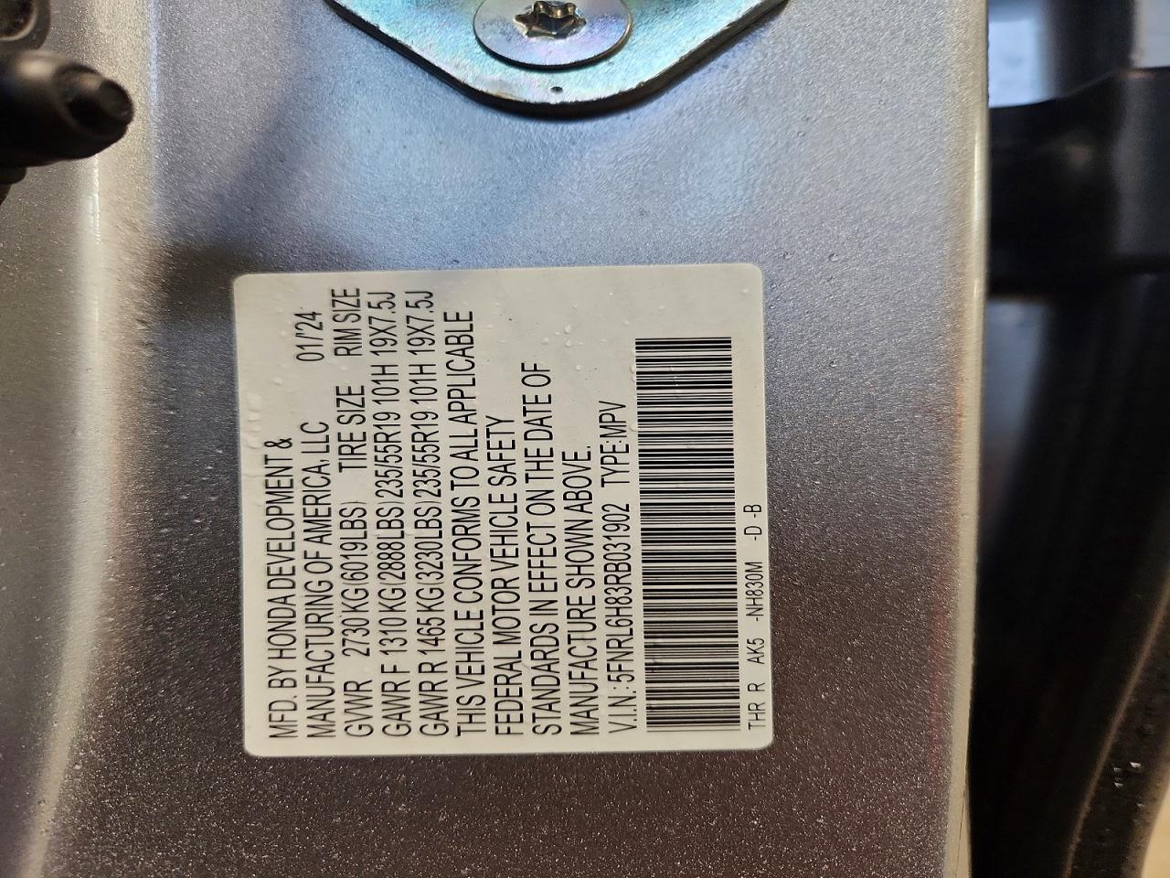 2024 HONDA ODYSSEY