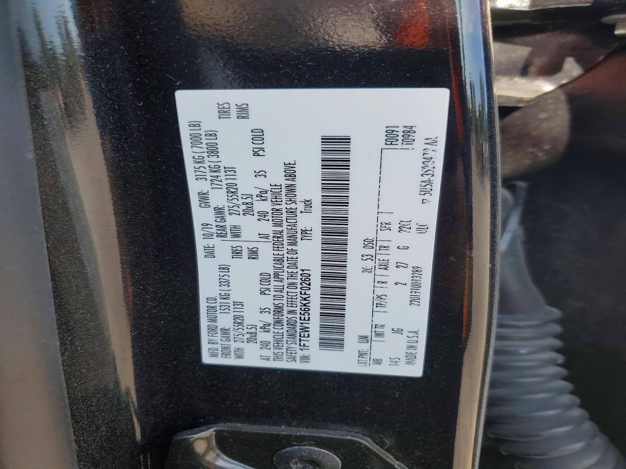 2019 FORD F150