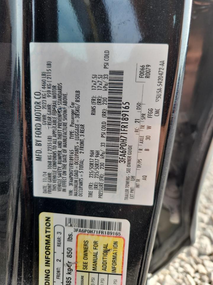 2015 FORD FUSION