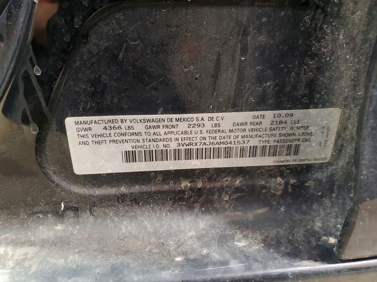 2010 VOLKSWAGEN JETTA