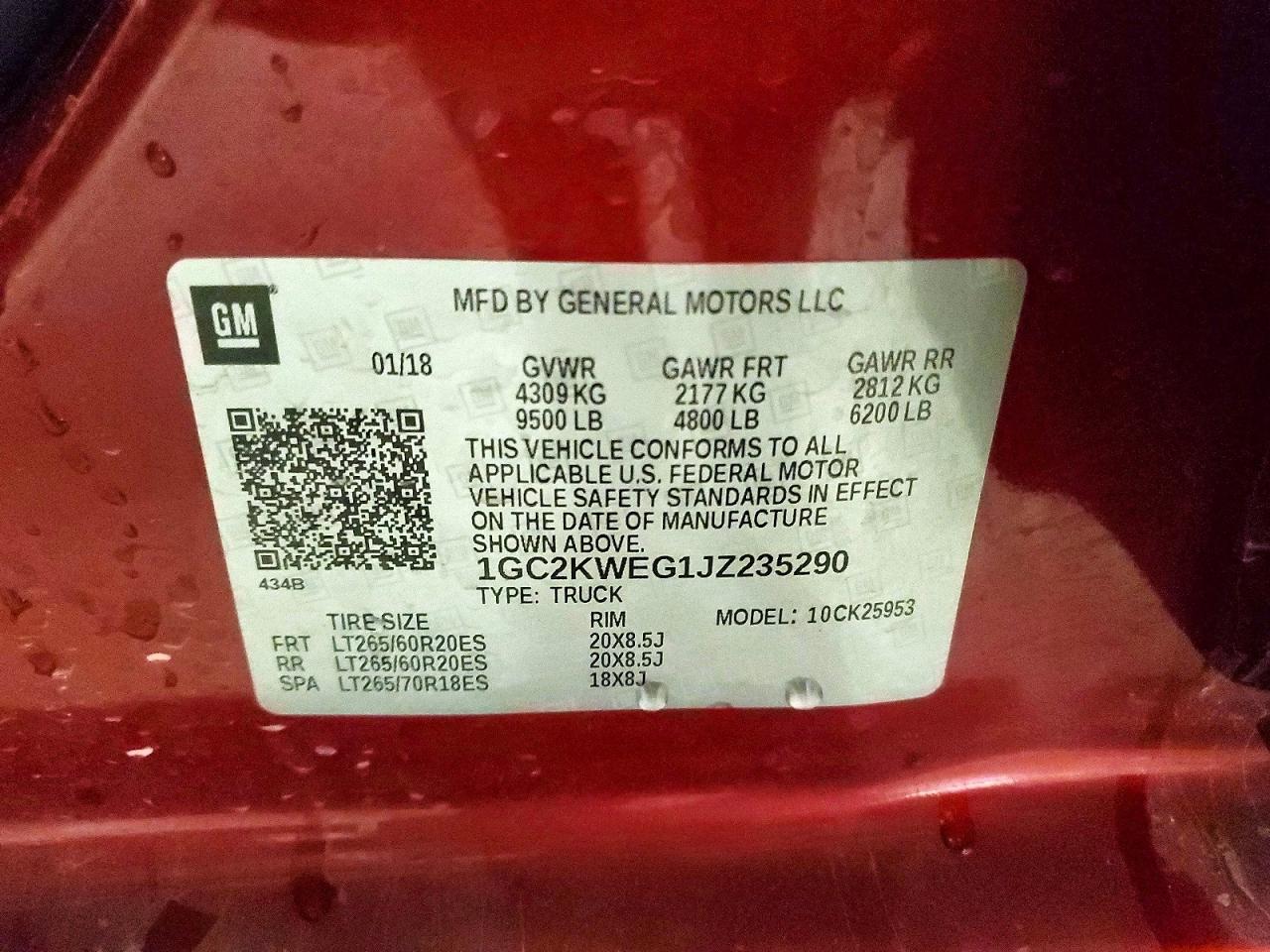 2018 CHEVROLET SILVERADO