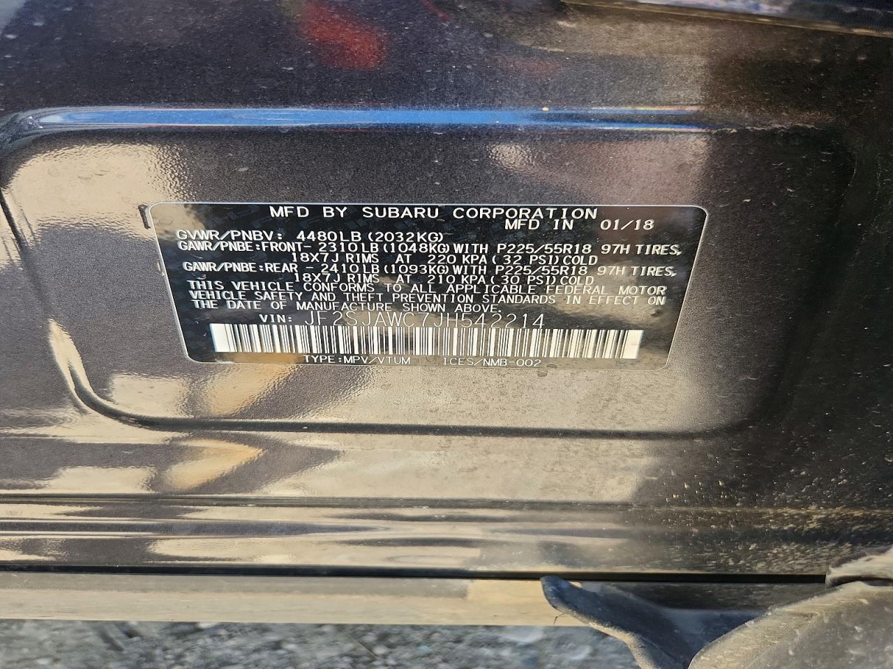2018 SUBARU FORESTER