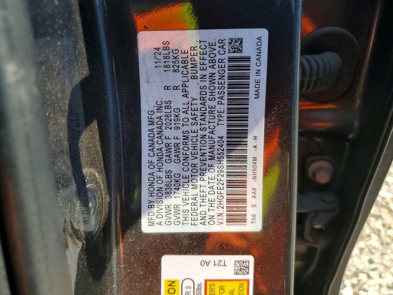 2025 HONDA CIVIC