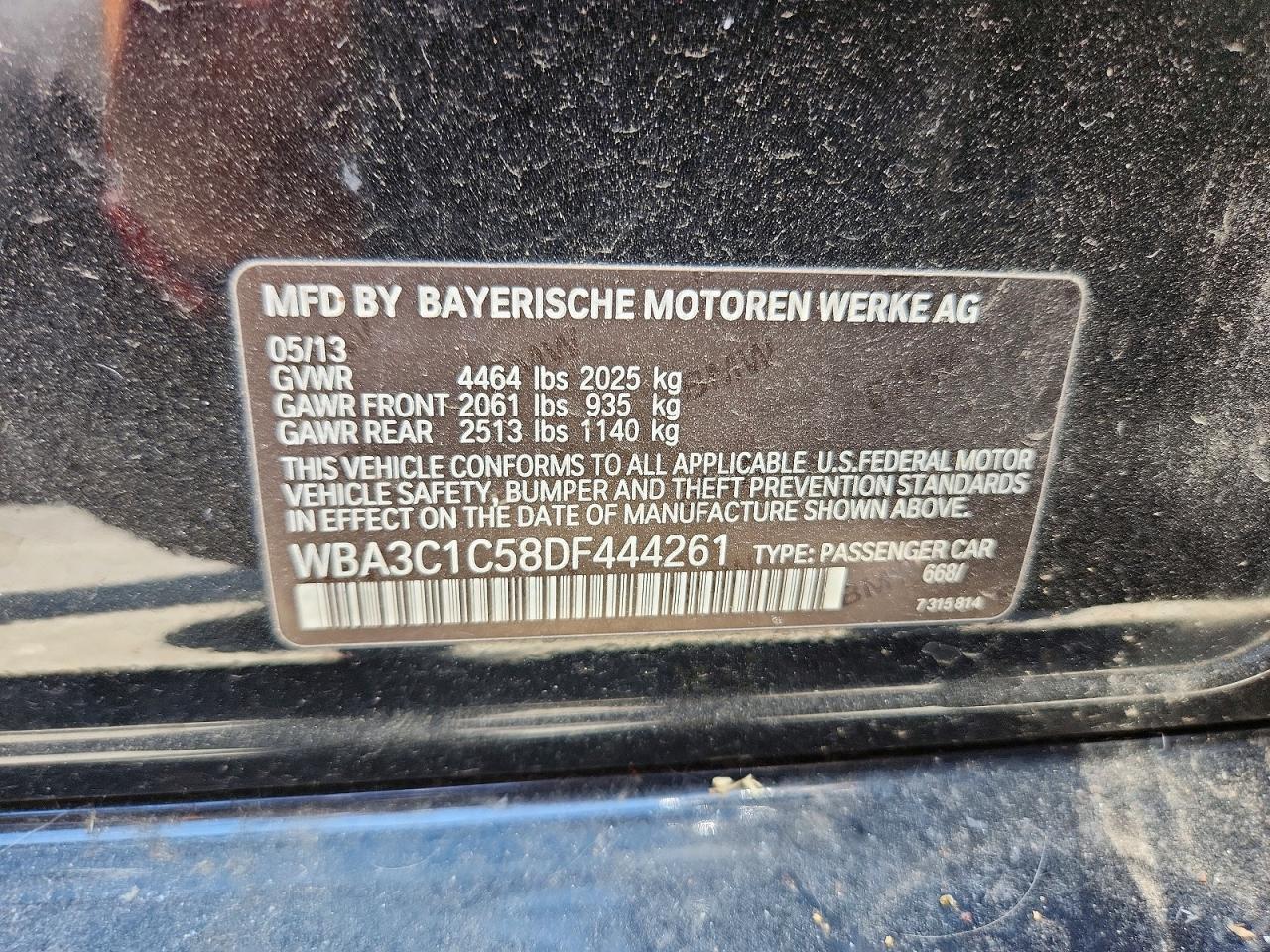 2013 BMW 3 SERIES
