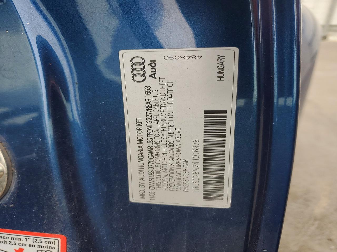 2004 AUDI TT