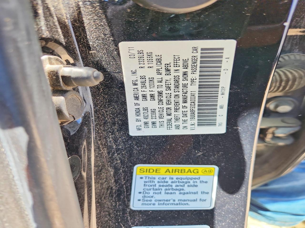 2012 ACURA TL