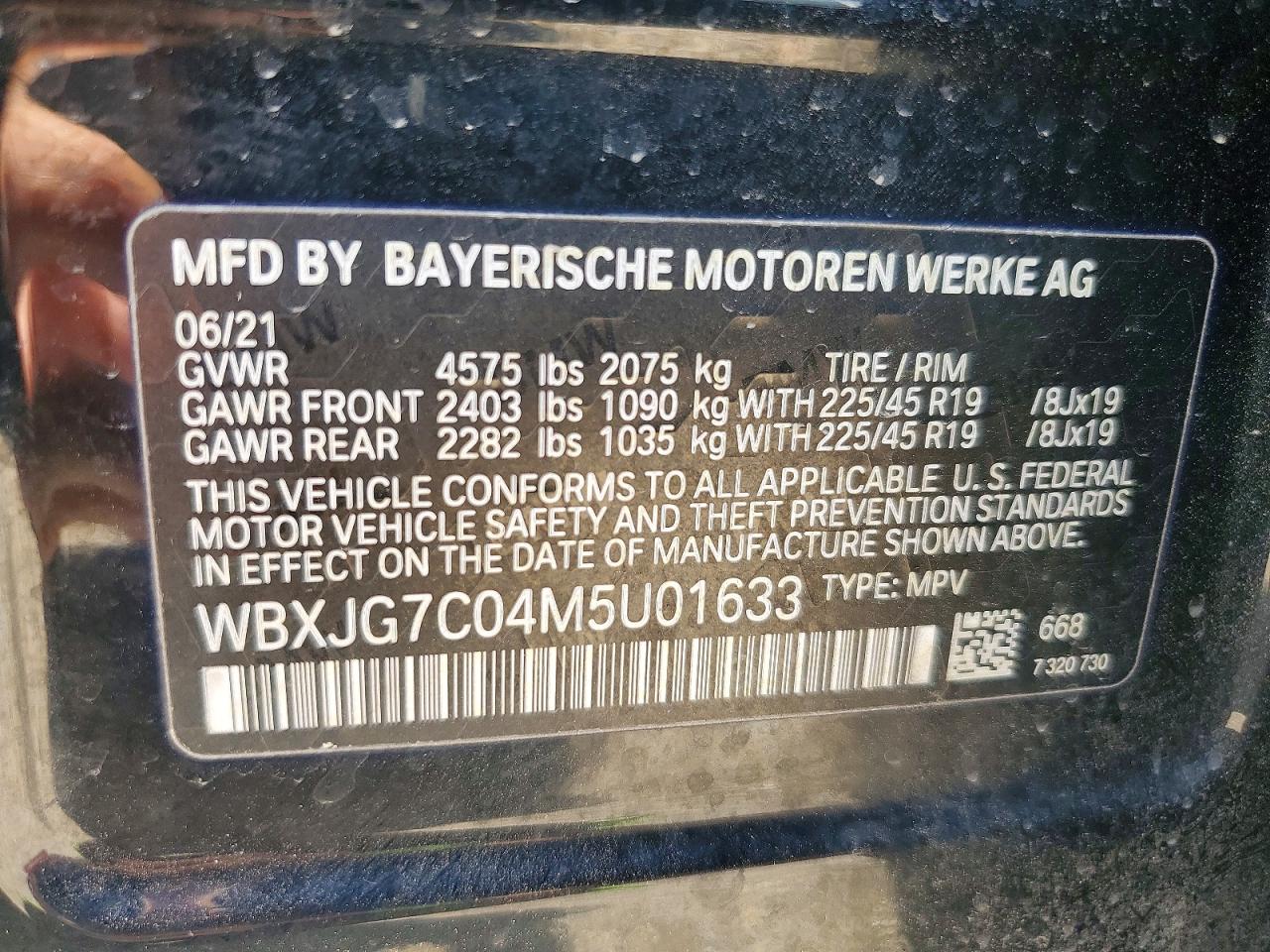 2021 BMW X1