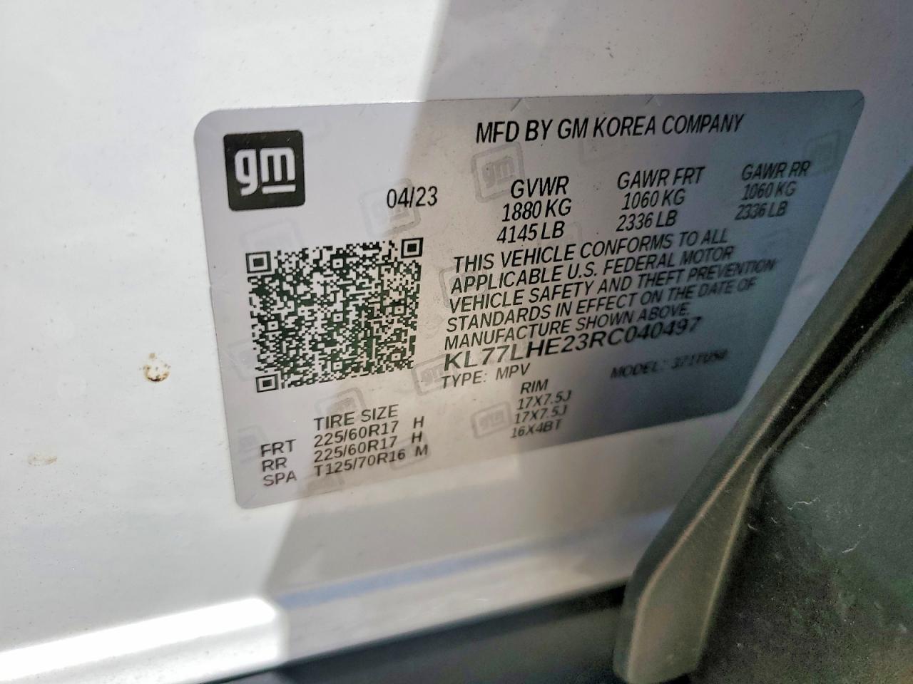 2024 CHEVROLET TRAX