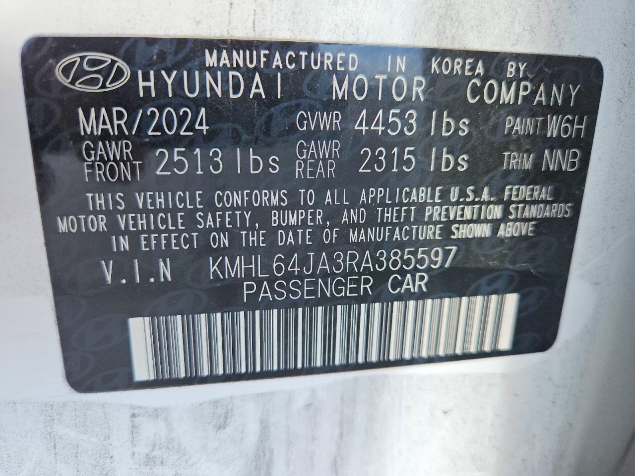 2024 HYUNDAI SONATA