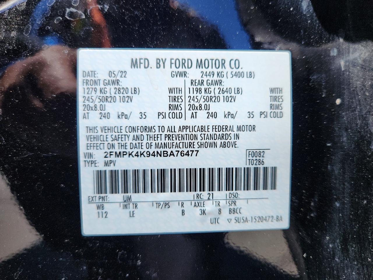 2022 FORD EDGE