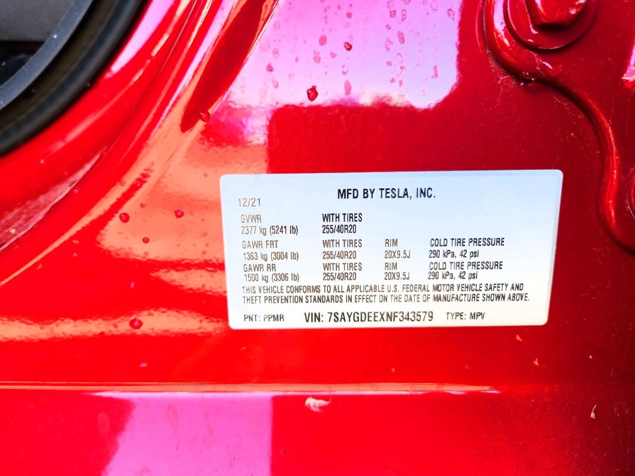 2022 TESLA MODEL Y