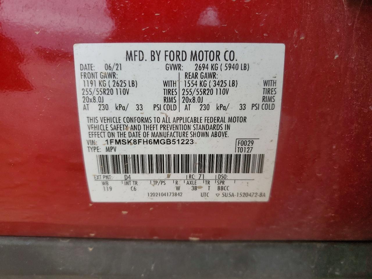 2021 FORD EXPLORER