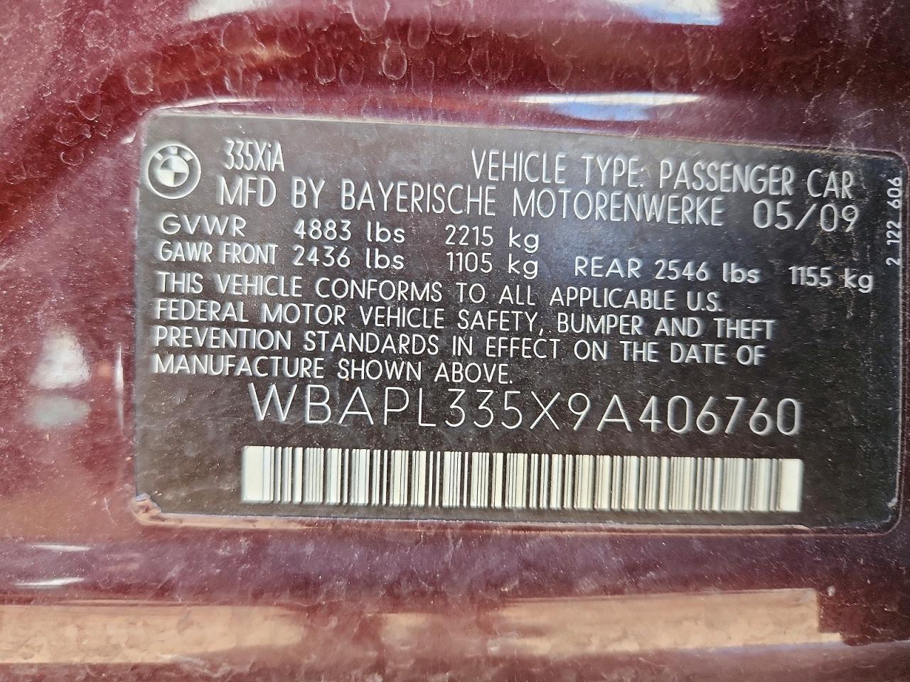 2009 BMW 3 SERIES