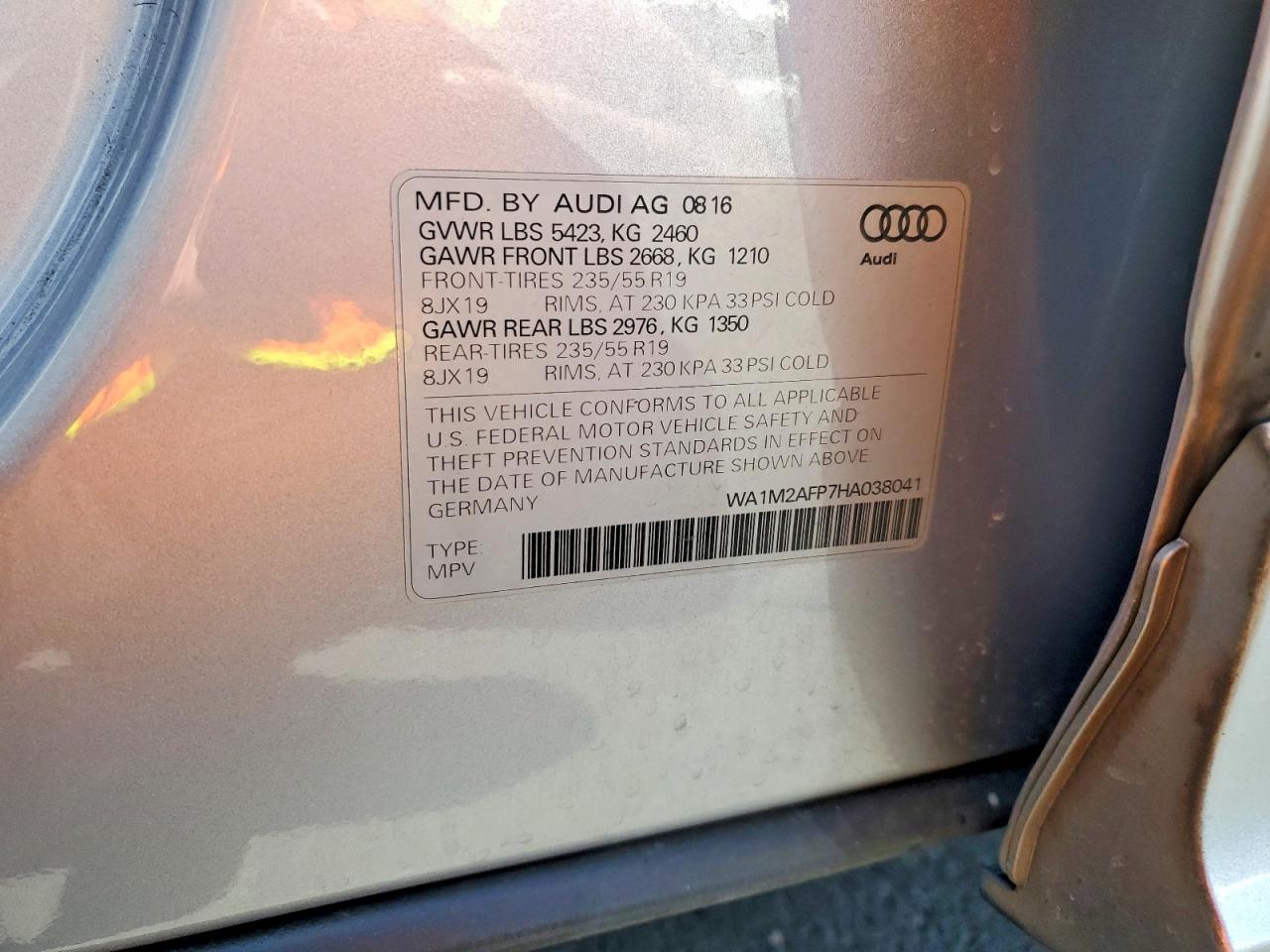 2017 AUDI Q5