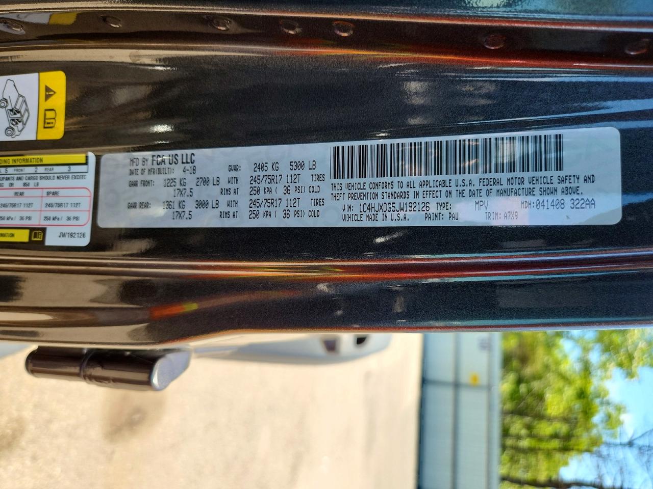 2018 JEEP WRANGLER