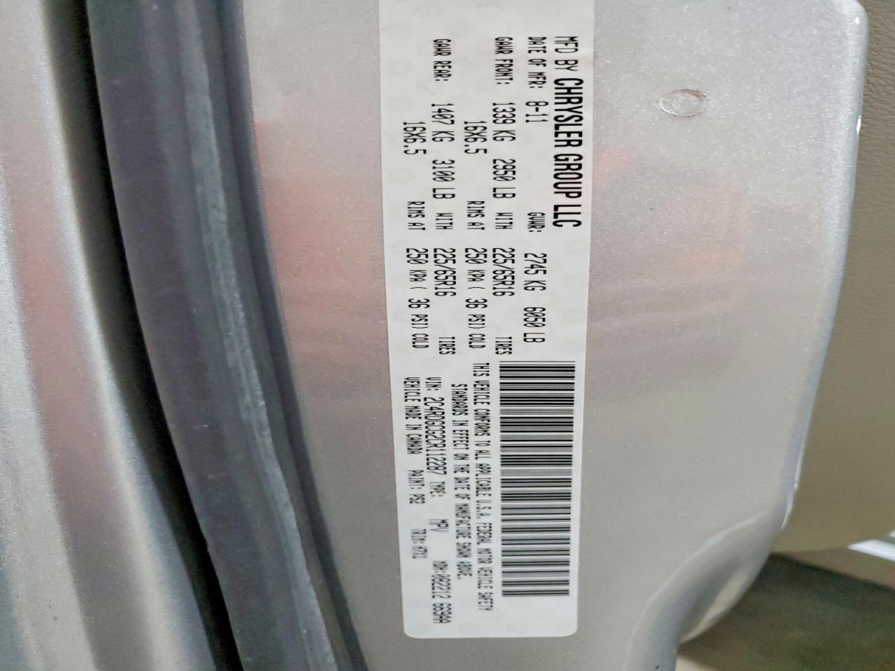 2012 DODGE CARAVAN