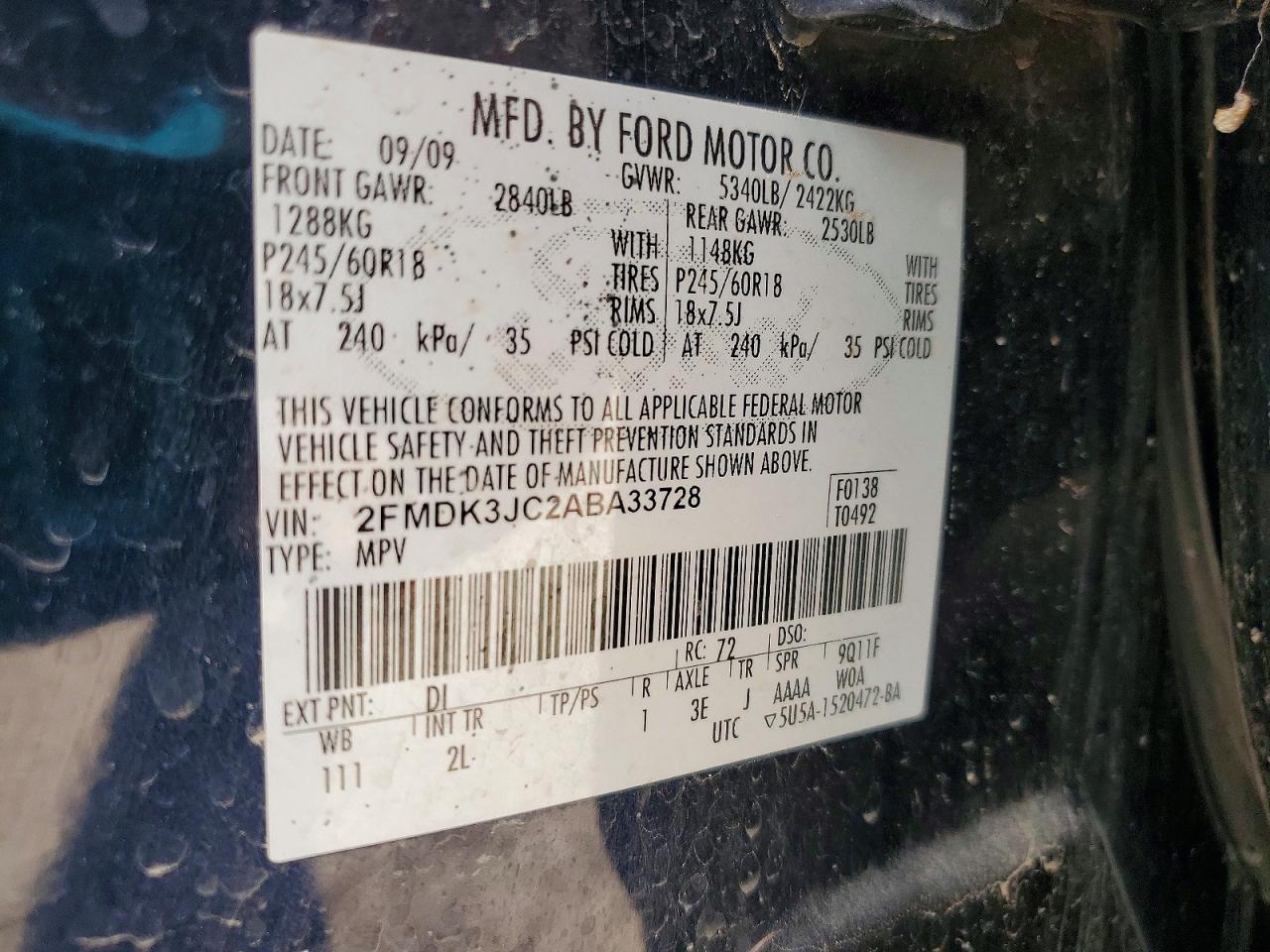2010 FORD EDGE