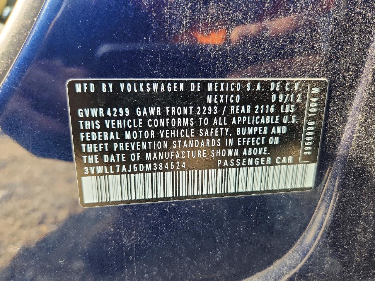 2013 VOLKSWAGEN JETTA