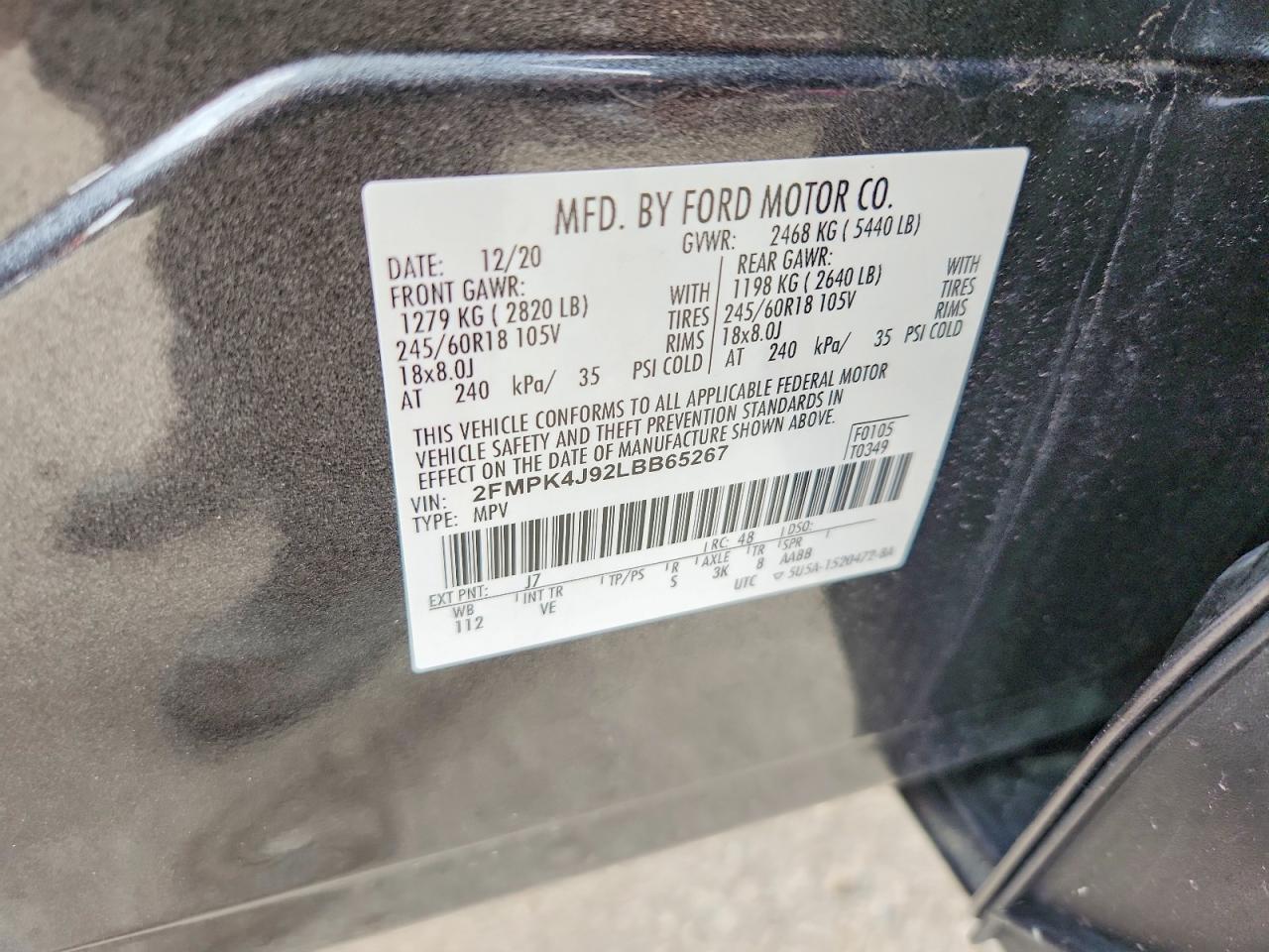 2020 FORD EDGE