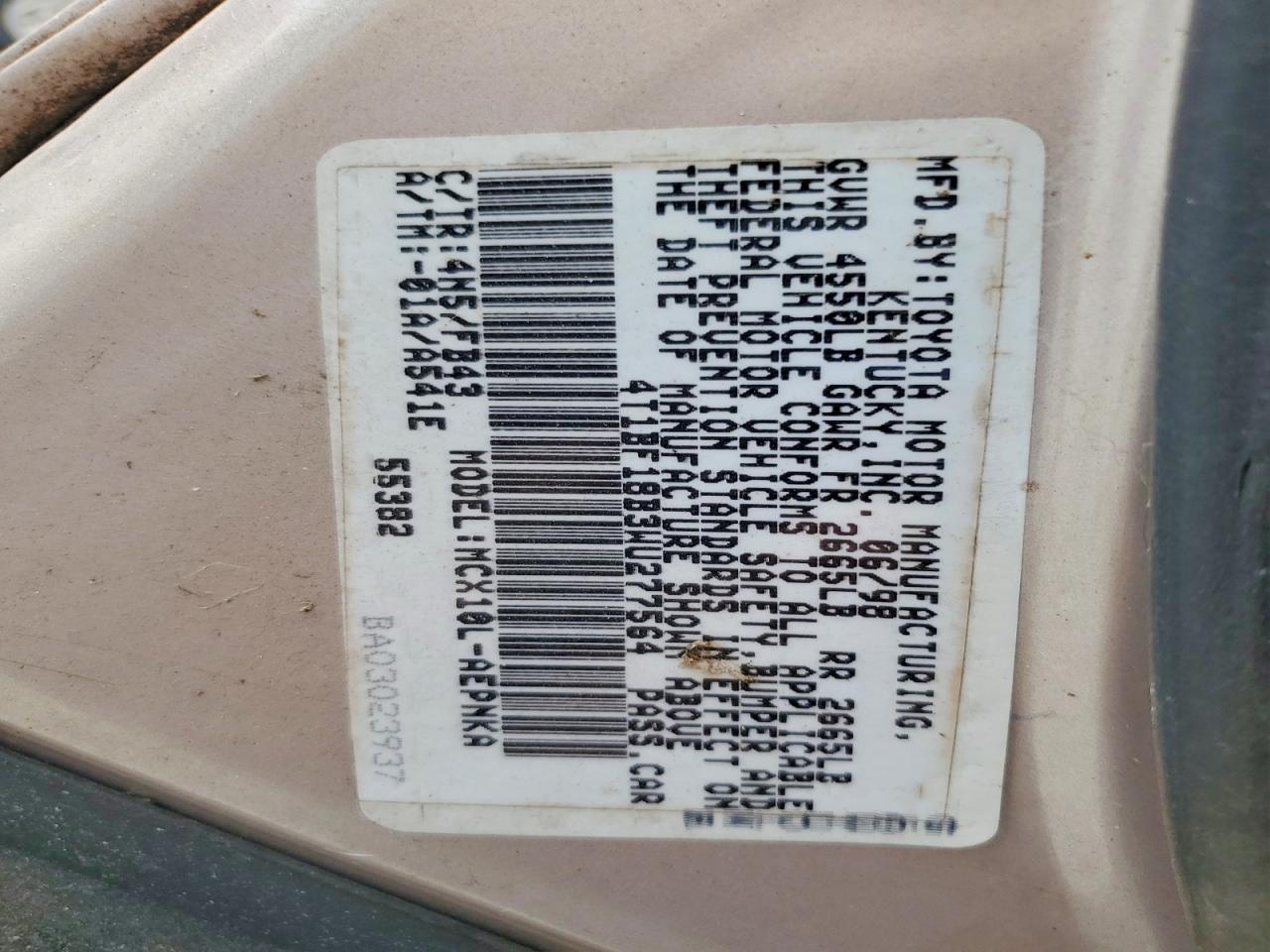 1998 TOYOTA AVALON