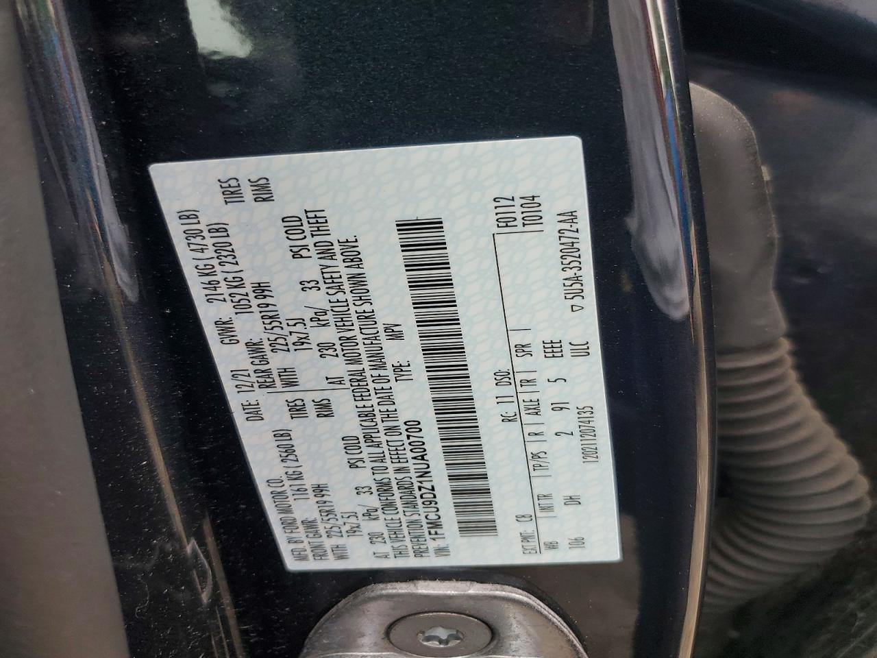 2022 FORD ESCAPE