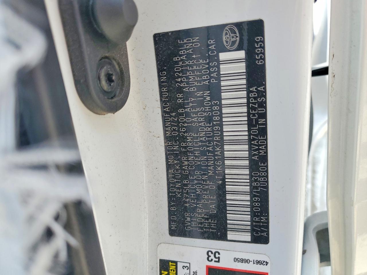 2024 TOYOTA CAMRY