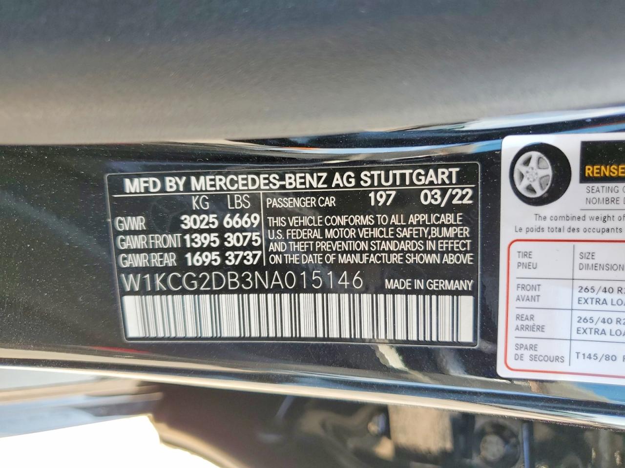 2022 MERCEDES-BENZ ALL OTHER