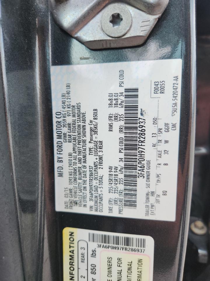 2015 FORD FUSION